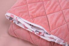 Дитячий постільний комплект Baby Veres Velour Powdery leaves (5 одиниць), бавовна-велюр